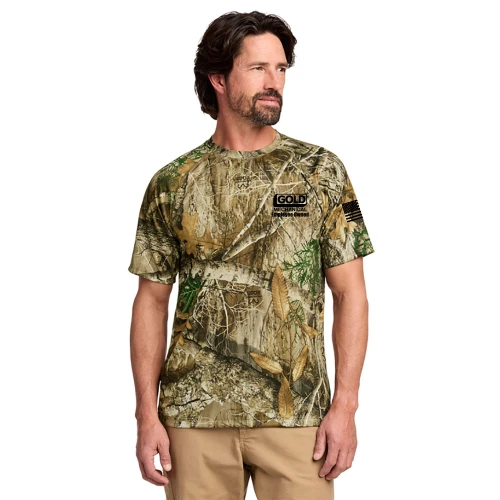 Gold Mechanical BLACK PRINT Camo Performance Tee