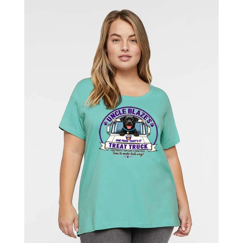 Uncle Blaze's Treat Truck Plus Size Ladies Tee