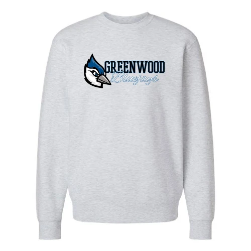 Greenwood Bluejays Stacked Crewneck Sweatshirt