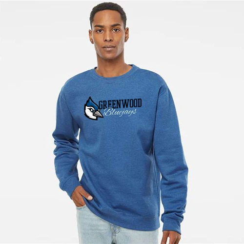 Greenwood Bluejays Stacked Crewneck Sweatshirt