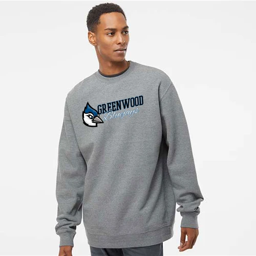 Greenwood Bluejays Stacked Crewneck Sweatshirt