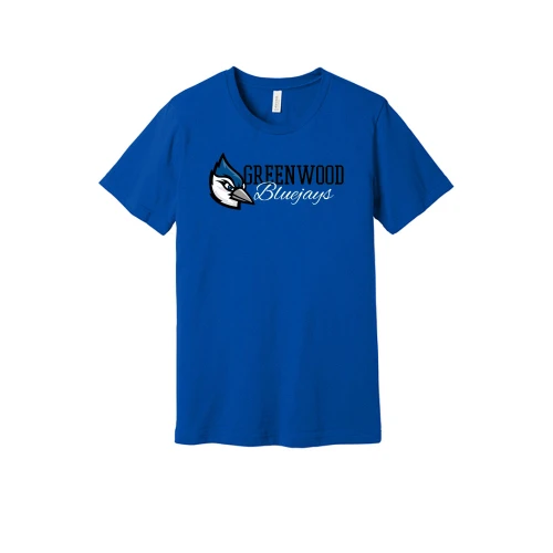 Greenwood Bluejays Stacked Bella+Canvas® Unisex Tee