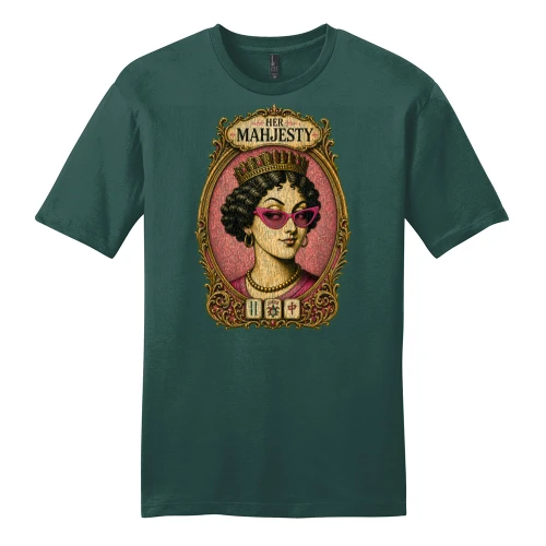Pink Feather Society HER MAHJESTY Unisex Tee