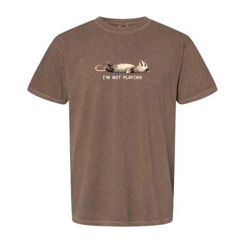 Pink Feather Society I'M NOT PLAYING Comfort Colors® Unisex Tee