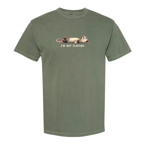 Pink Feather Society I'M NOT PLAYING Comfort Colors® Unisex Tee