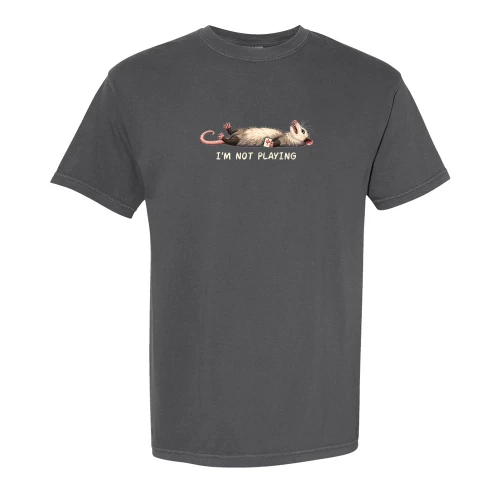 Pink Feather Society I'M NOT PLAYING Comfort Colors® Unisex Tee