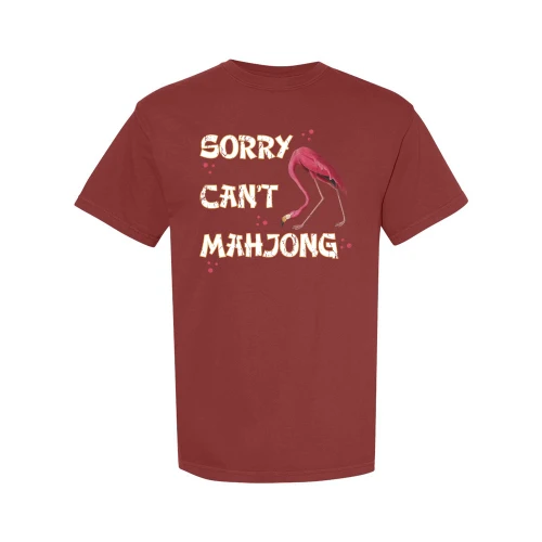 Pink Feather Society SORRY CAN'T MAHJONG Comfort Colors® Unisex Tee