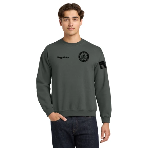 GCSO NEGOTIATOR - Unisex Crewneck Sweatshirt - Charcoal