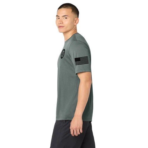 GCSO NEGOTIATOR - Unisex Performance Tee - Grey Concrete