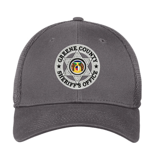 GCSO Embroidered Badge New Era Stretch Mesh Cap - Charcoal