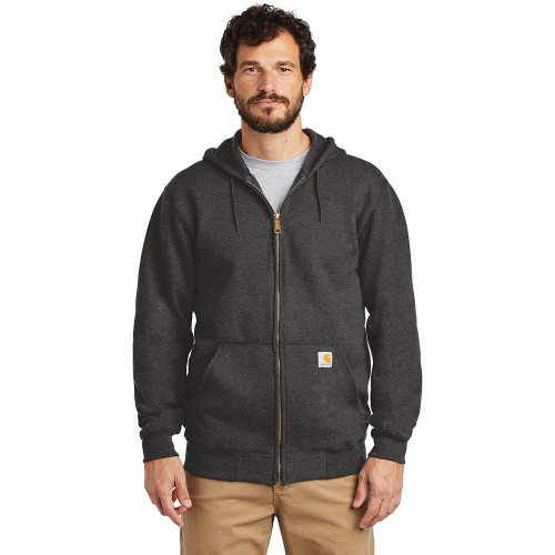 Meeks Carhartt Midweight Hooded Zip-Front Sweatshirt Meeks Carhartt Midweight Hooded Zip-Front Sweatshirt