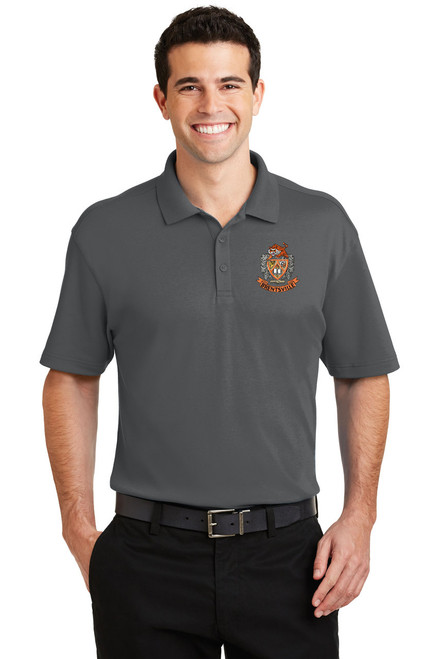 Brentsville EMBROIDERED Port Authority Silk Touch Interlock Performance Polo - STERLING GREY