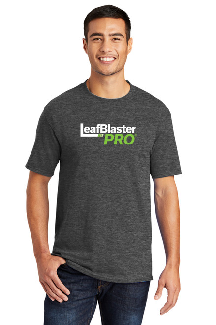 Gutterglove® FULL FRONT WHITE LEAFBLASTER PRO® - TALL Unisex Tee - Dark Heather Grey Gutterglove® FULL FRONT WHITE LEAFBLASTER PRO® - TALL Unisex Tee - Dark Heather Grey
