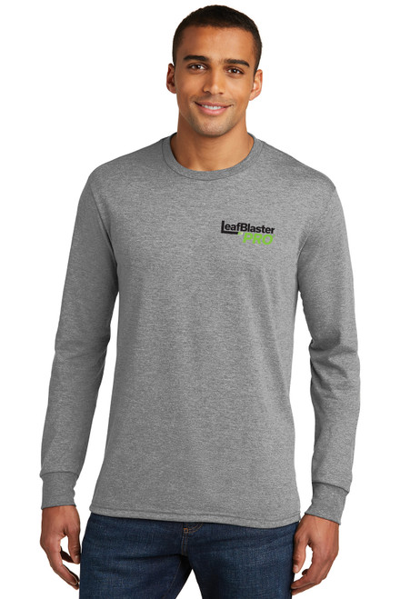 Gutterglove® FLC BLACK LEAFBLASTER PRO® - Premium Unisex Long Sleeve Tee - Grey Frost Gutterglove® FLC BLACK LEAFBLASTER PRO® - Premium Unisex Long Sleeve Tee - Grey Frost