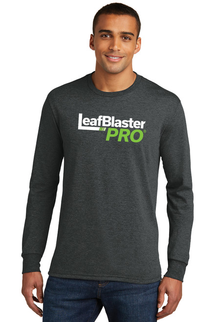Gutterglove® FULL FRONT WHITE LEAFBLASTER PRO® - Premium Unisex Long Sleeve Tee - Black Frost Gutterglove® FULL FRONT WHITE LEAFBLASTER PRO® - Premium Unisex Long Sleeve Tee - Black Frost