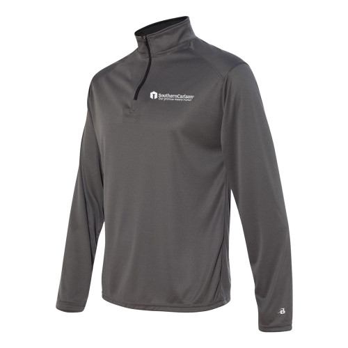 SouthernCarlson Unisex Performance Pullover - Graphite w/White Logo