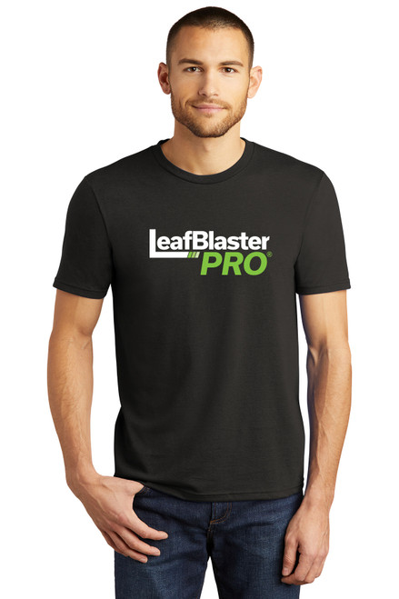 Gutterglove® FULL FRONT WHITE LEAFBLASTER PRO® - Premium Unisex Tee - Black