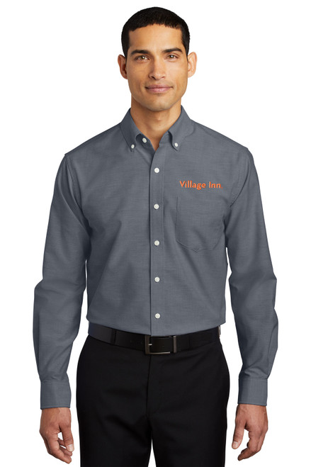 Village Inn Men's SuperPro Oxford Shirt - Black