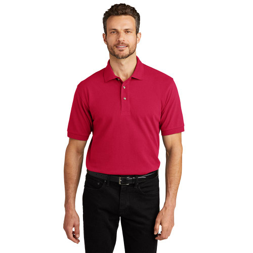 Meeks Port Authority® Heavyweight Cotton Pique Polo Meeks Port Authority® Heavyweight Cotton Pique Polo
