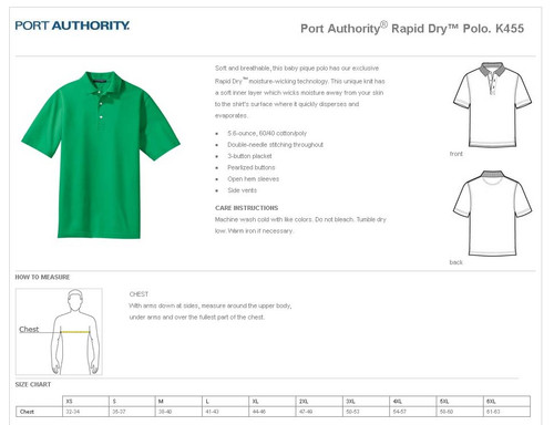 Meeks Port Authority® Rapid Dry™ Polo Meeks Port Authority® Rapid Dry™ Polo