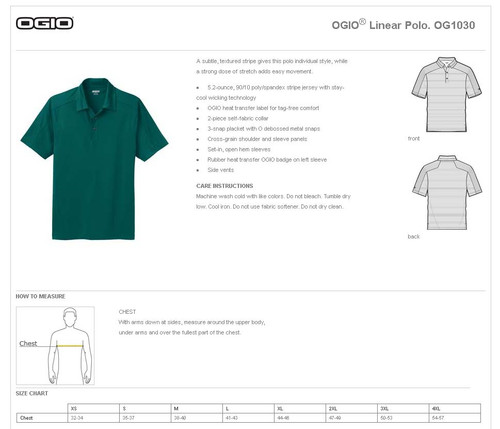 Meeks OGIO® Linear Polo