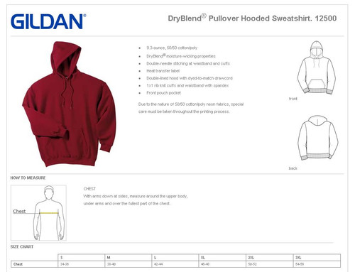 Meeks DryBlend Pullover Hooded Sweatshirt Meeks DryBlend Pullover Hooded Sweatshirt