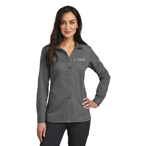 LAUNCH VIRTUAL LEARNING - Red House® Ladies Nailhead Non-Iron Shirt LAUNCH VIRTUAL LEARNING - Red House® Ladies Nailhead Non-Iron Shirt