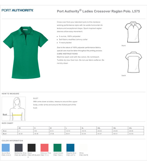 Meeks Port Authority® Crossover Raglan Polo - Ladies Meeks Port Authority® Crossover Raglan Polo - Ladies