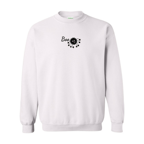BOO SPIDER Embroidered Sweatshirt - White BOO SPIDER Embroidered Sweatshirt - White