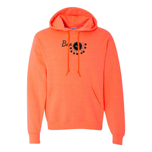 BOO SPIDER Embroidered Hoodie - Retro Heather Coral BOO SPIDER Embroidered Hoodie - Retro Heather Coral