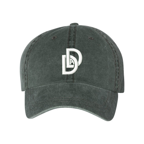 Divinity Dance EMBROIDERED Pigment-Dyed Dad Cap - Forest