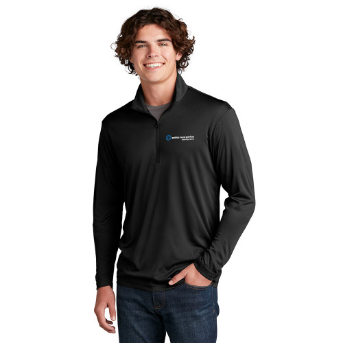 Smiles Made Perfect Performance 1/4 Zip Pullover - Black