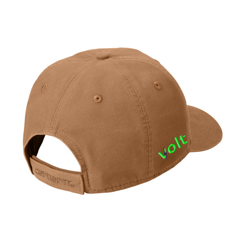 Volt V-Icon Carhartt® Lightly Structured Cotton Canvas Cap - Carhartt Brown