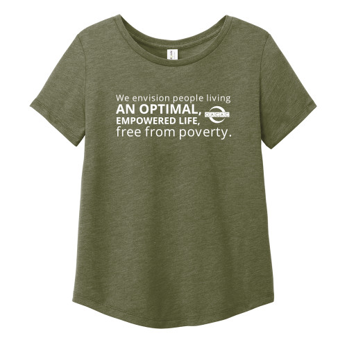 OACAC Vision Premium Triblend Ladies Tee -Olive You Green OACAC Vision Premium Triblend Ladies Tee -Olive You Green