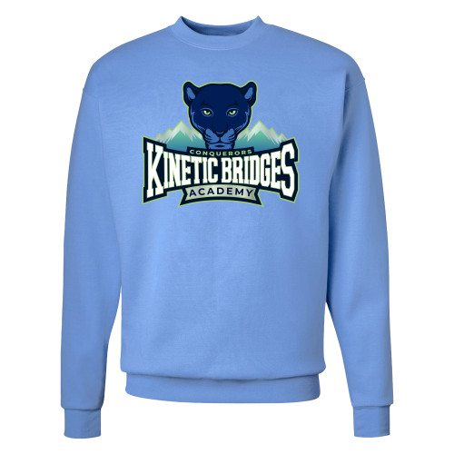 Kinetic Bridges Academy PANTHER Unisex Basic Crewneck Sweatshirt - Carolina Blue