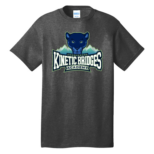 Kinetic Bridges Academy PANTHER Unisex Basic Tee - Dark Heather Grey Kinetic Bridges Academy PANTHER Unisex Basic Tee - Dark Heather Grey