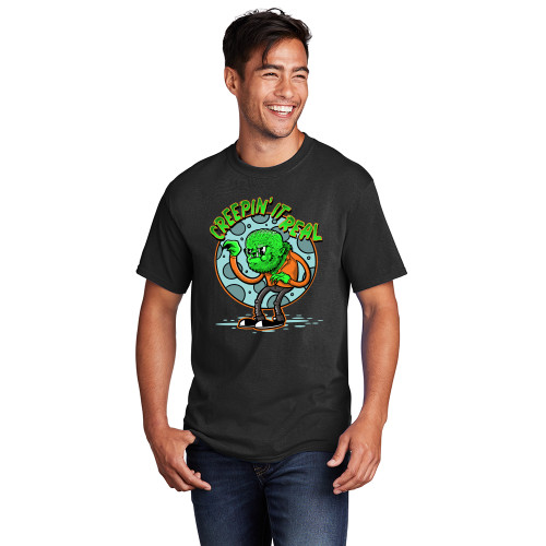 CREEPIN' IT REAL Basic Unisex Tee - Black