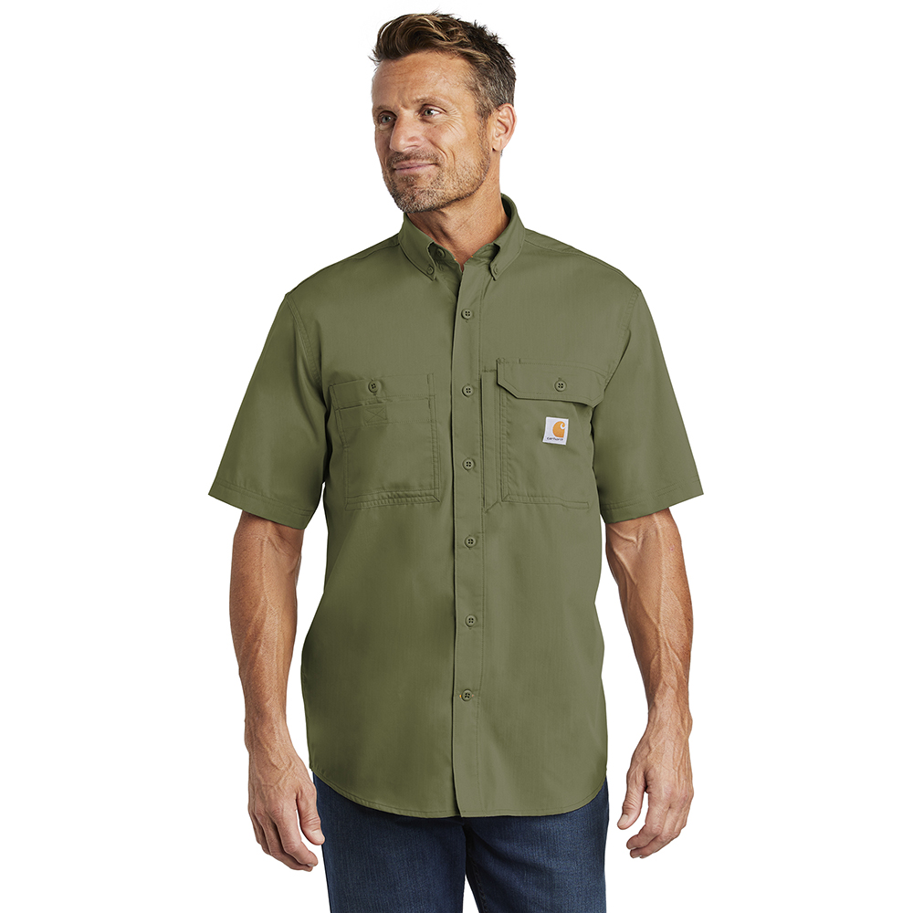 CARHARTT FORCE® RELAXED FIT LIGHTWEIGHT SHORT-SLEEVE SHIRT DARK KHAKI XL