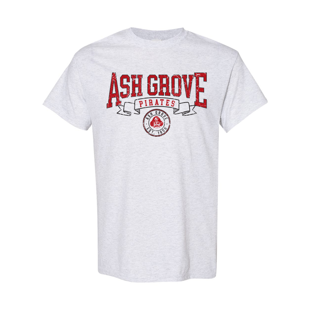 Ash Grove Pirates Basic Tee Ash