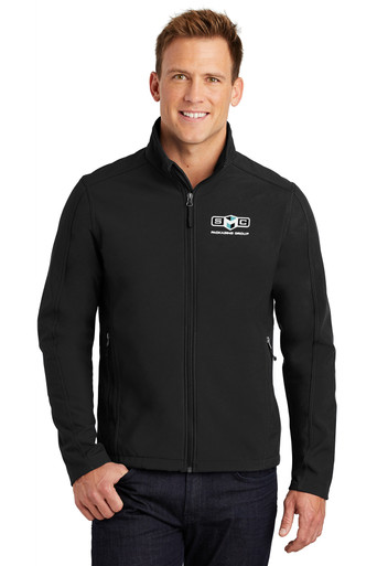 SMC EMBROIDERED Mens Soft Shell Jacket - Black | Crackerjack Shack