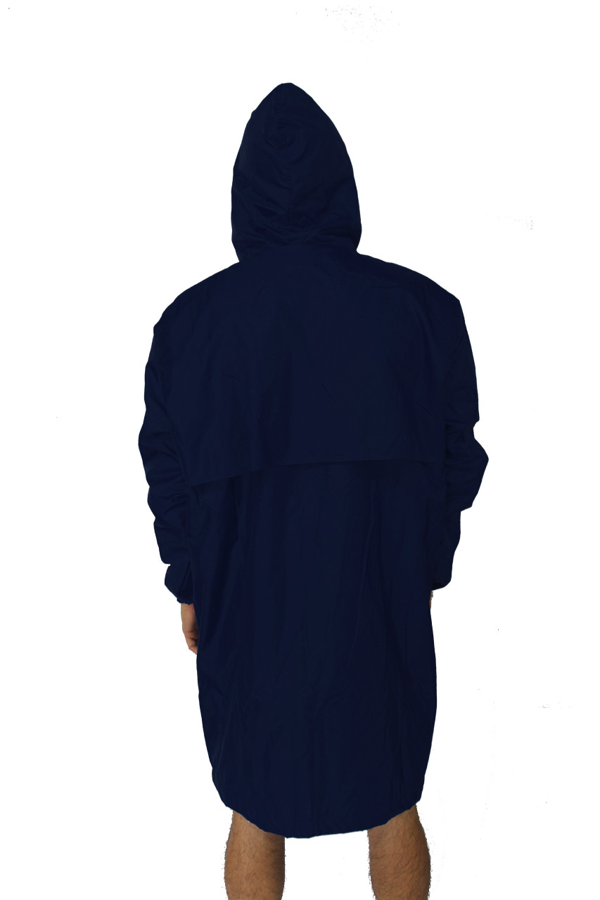 Deck Coat/ Swim Parka Navy with Black Fleece Lining - Unisex
