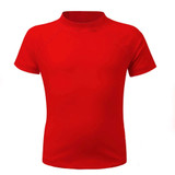 Wetshirt or Rashie Unisex Kids Short Sleeve Red Chlorine Resistant - Front