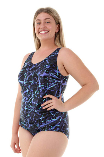 Shelf Bra Bella One Piece Plus Size Chlorine Tough Swimsuit