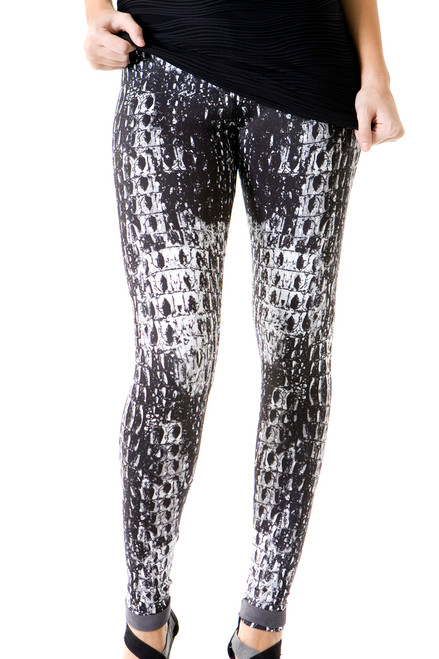 Ladies Leggings - Croc Tail - Front