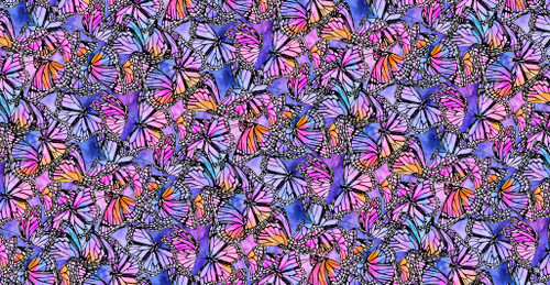 Quick Dry Micro Fibre Towel - Butterflies - Front & Back