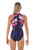 Ladies Katzoot Zipper Back Party One Piece Chlorine Resistant Swimsuit - Back