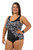 Bra Cup Lace One Piece Plus Size Chlorine Resistant Swimsuit - Side