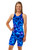 Ladies Knee Length Lightning Chlorine Resistant Swimsuit - Side