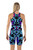 Ladies Legged Katzoot Zipper Back Sharp One Piece Chlorine Resistant Swimsuit - Back