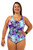 Shelf Bra Stone One Piece Plus Size Chlorine Resistant Swimsuit - Front